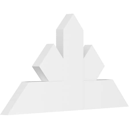 Ekena Millwork Saratoga Architectural Grade PVC Gable Bracket, 36"W x 19 1/2"H x 2"D x 6"F, 13/12 Pitch GBP036X20X0206SAR00